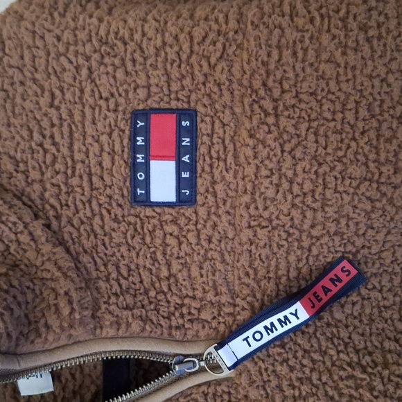 Tommy Hilfiger Brown Sherpa Sweater - Picture 2 of 3